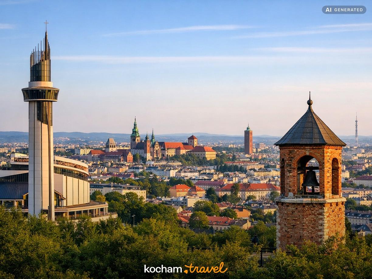 Sanktuarium w Łagiewnikach i Inne Wieże w Kraków