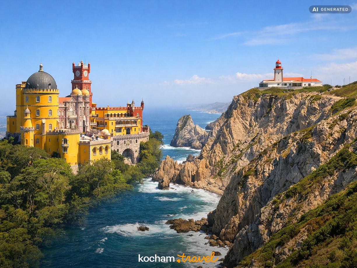 Zjawiskowa Sintra i klify Cabo da Roca w Portugalia