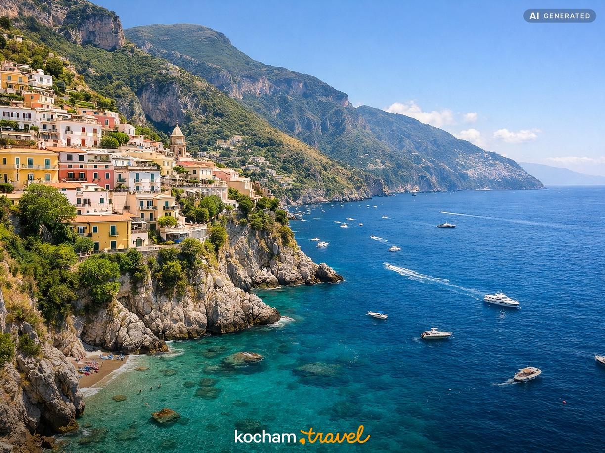 Dzień 6: Wybrzeże Amalfi – klify i turkusowe morze w Włochy