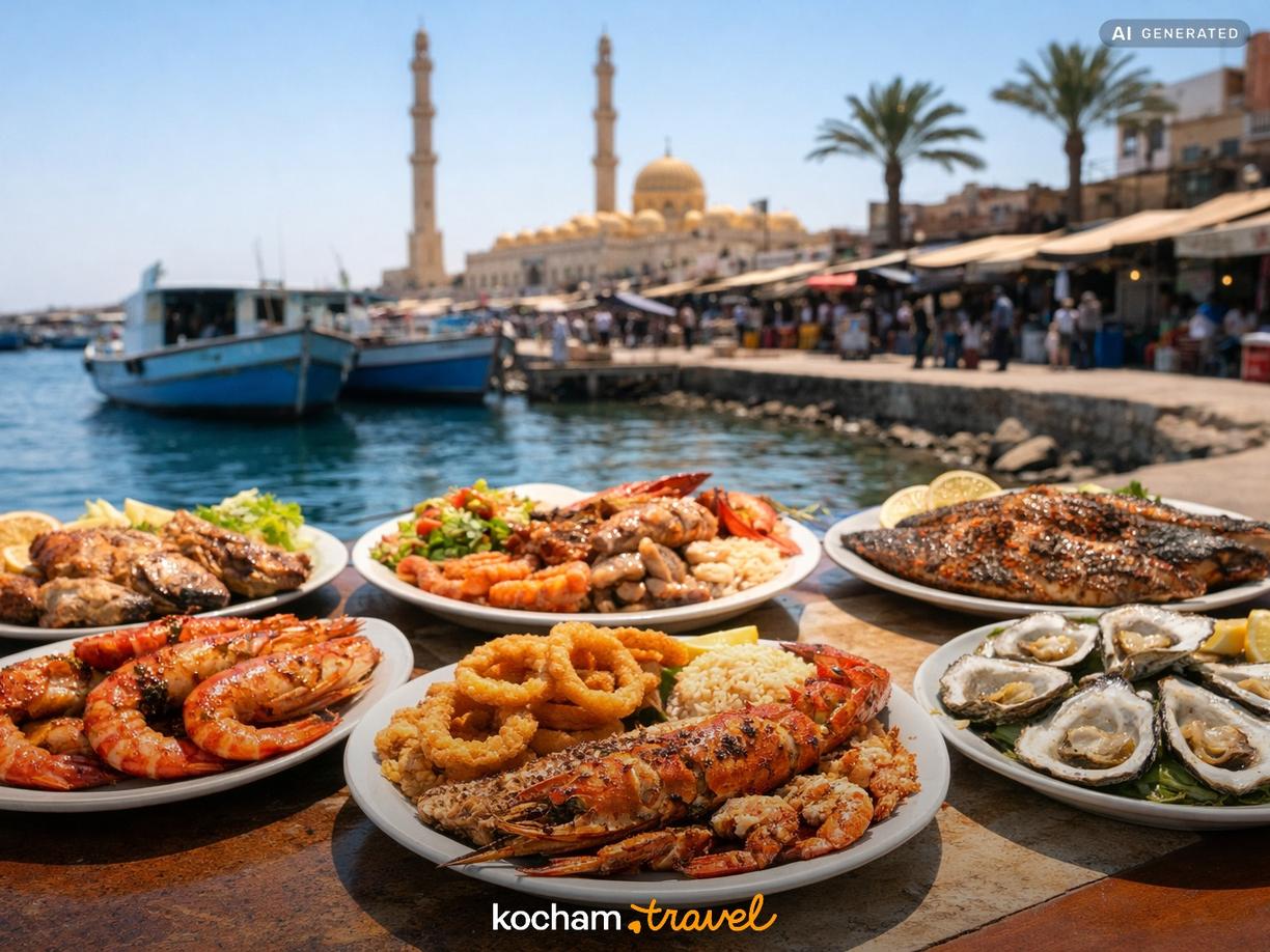 Uliczne jedzenie i lokalne bazary w Hurghadzie w Hurghada