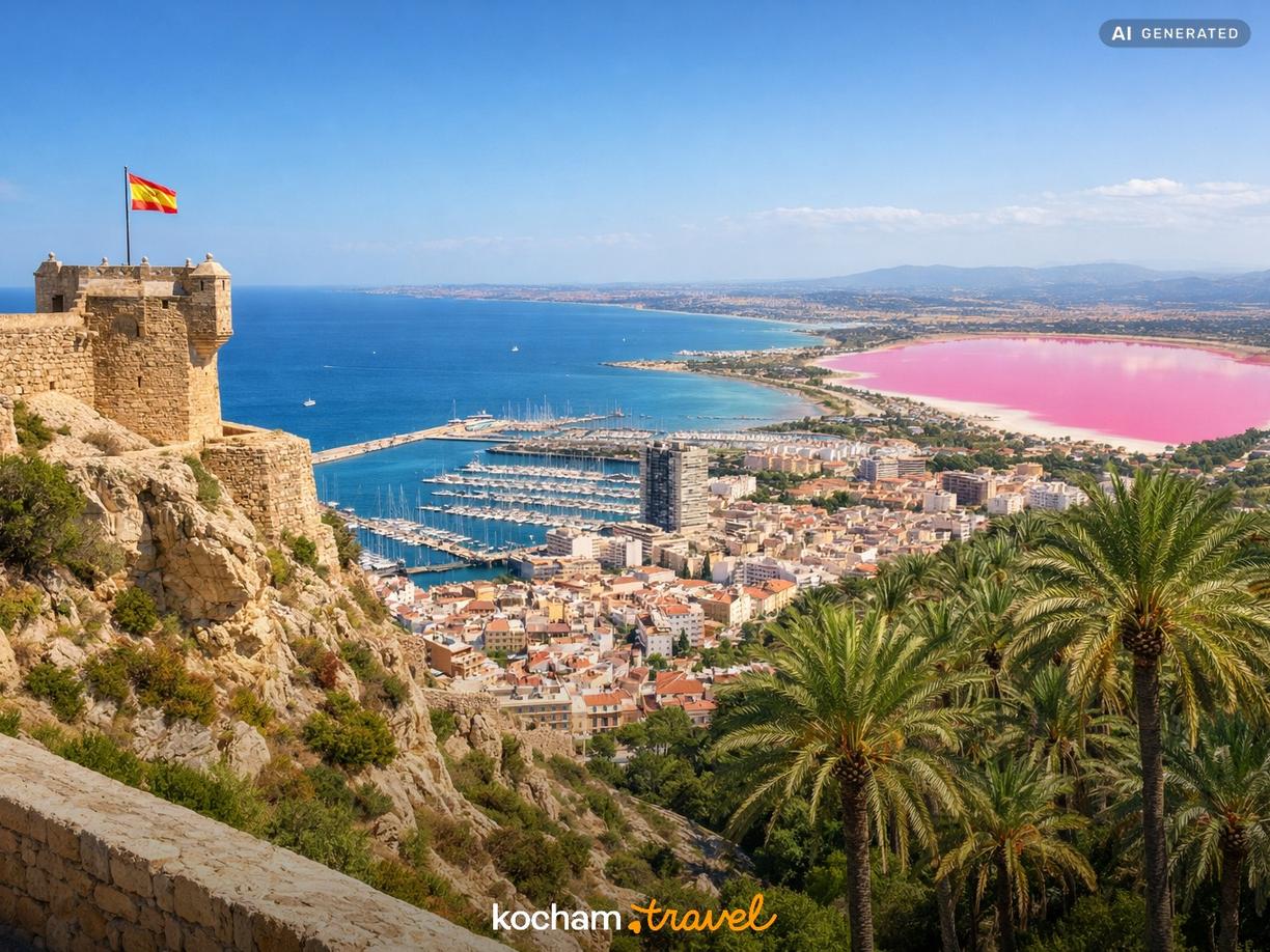Dzień 1 i 2: Alicante, palmy w Elche i różowe jeziora w Hiszpania
