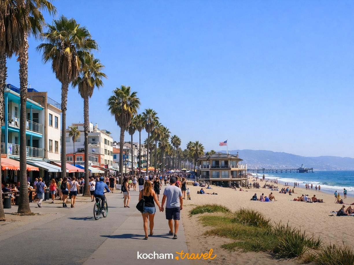 Santa Monica i Venice Beach - Noclegi nad oceanem w Los Angeles