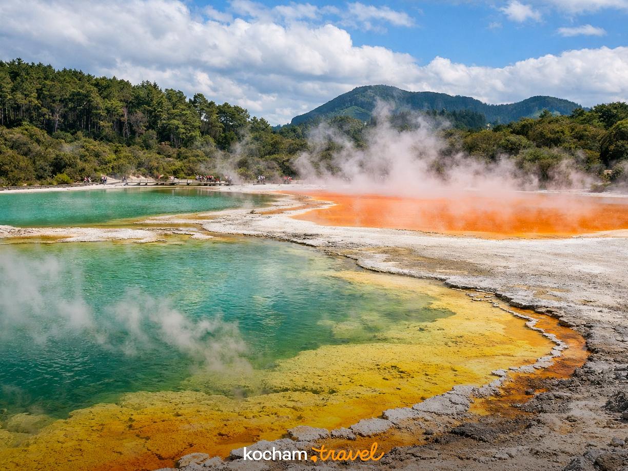 Wai-O-Tapu Thermal Wonderland – Kraina Kolorów w Rotorua