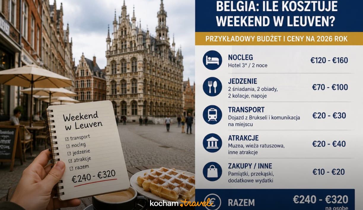 Weekend w Leuven: budżet podróży, ratusz, gofry i kawa.
