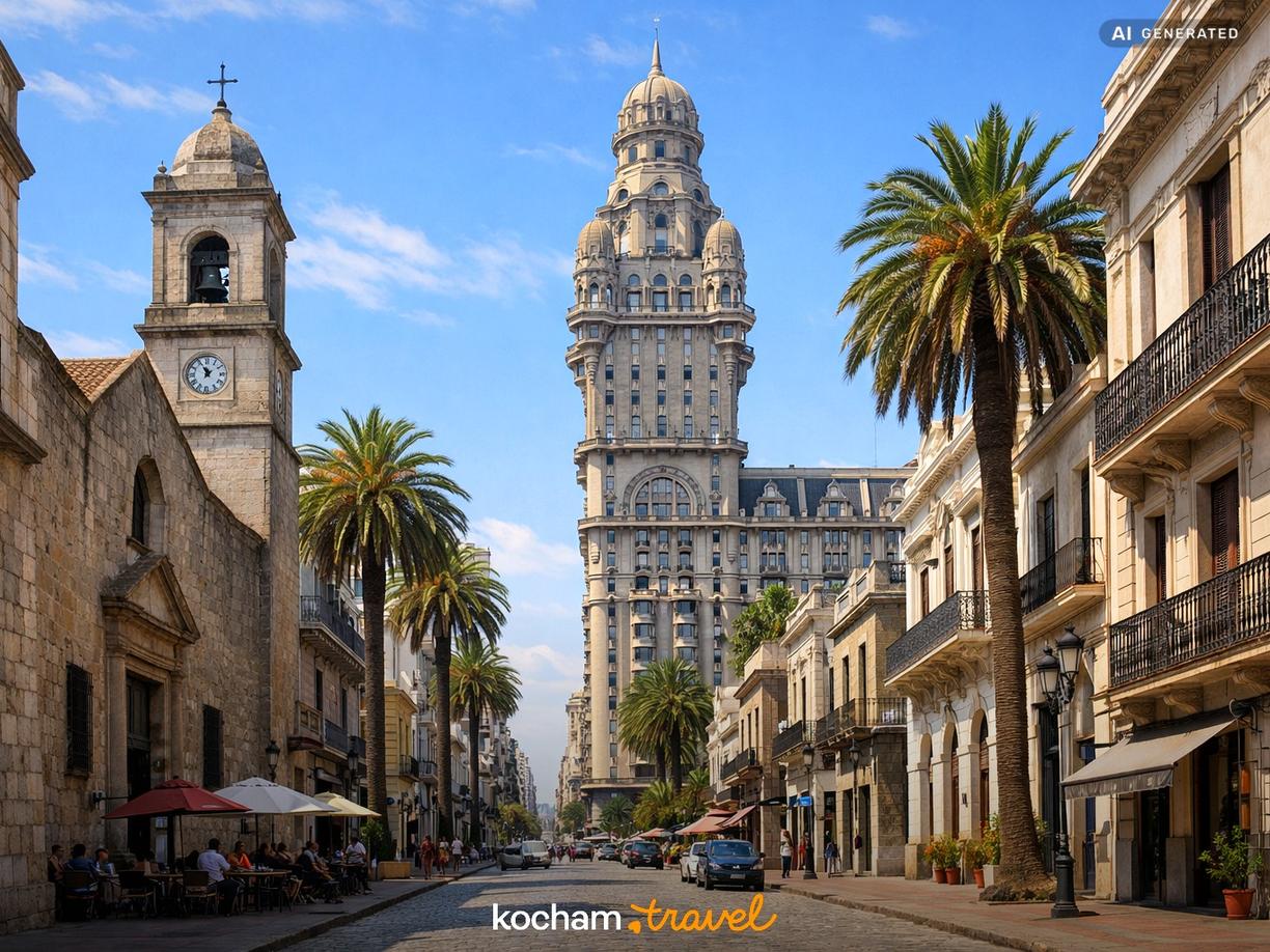 Architektura i klimat stolicy Urugwaju w Montevideo