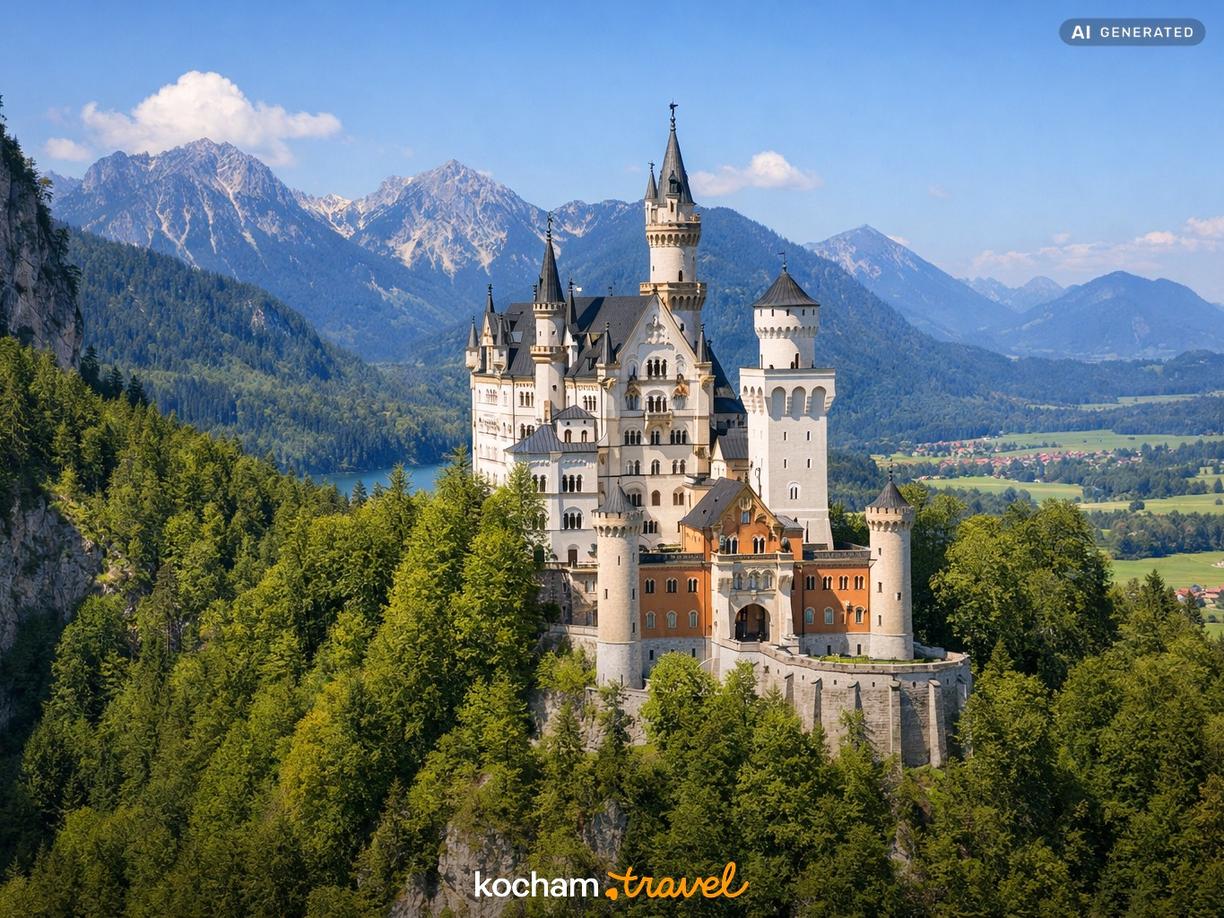 Zamek Neuschwanstein – bajkowa wizytówka Bawarii w Niemcy
