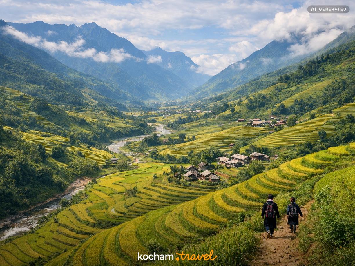 Dzień 3: Trekking w Sapa i spotkanie z lokalną kulturą w Hanoi