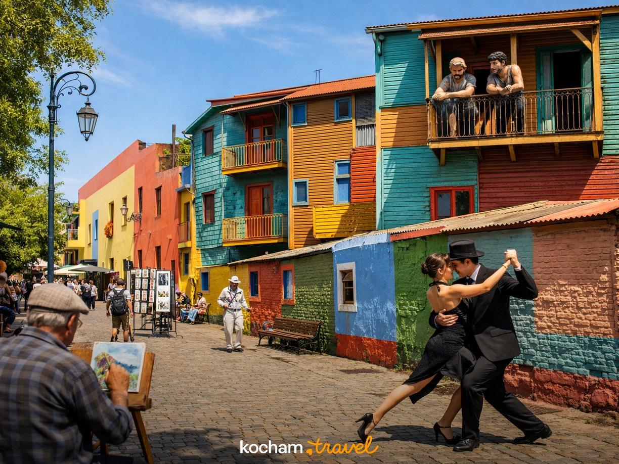 Historia i fenomen Caminito w La Boca w Buenos Aires
