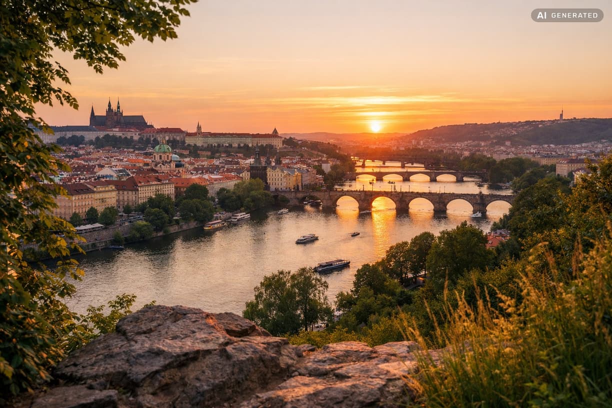 Szukasz ukrytych punktów widokowych? w Praga