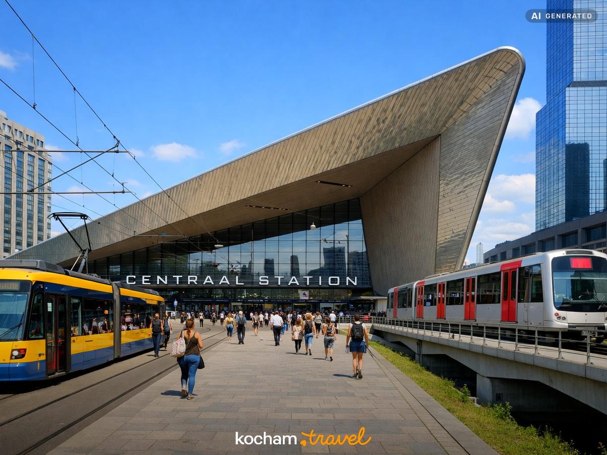 Pierwsze kroki w mieście i komunikacja miejska w Rotterdam