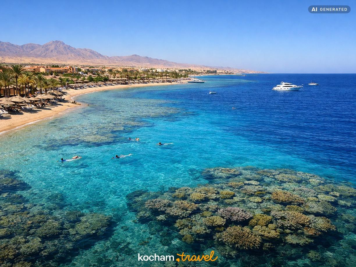 Najpiękniejsze plaże i rafy koralowe Morza Czerwonego w Hurghada