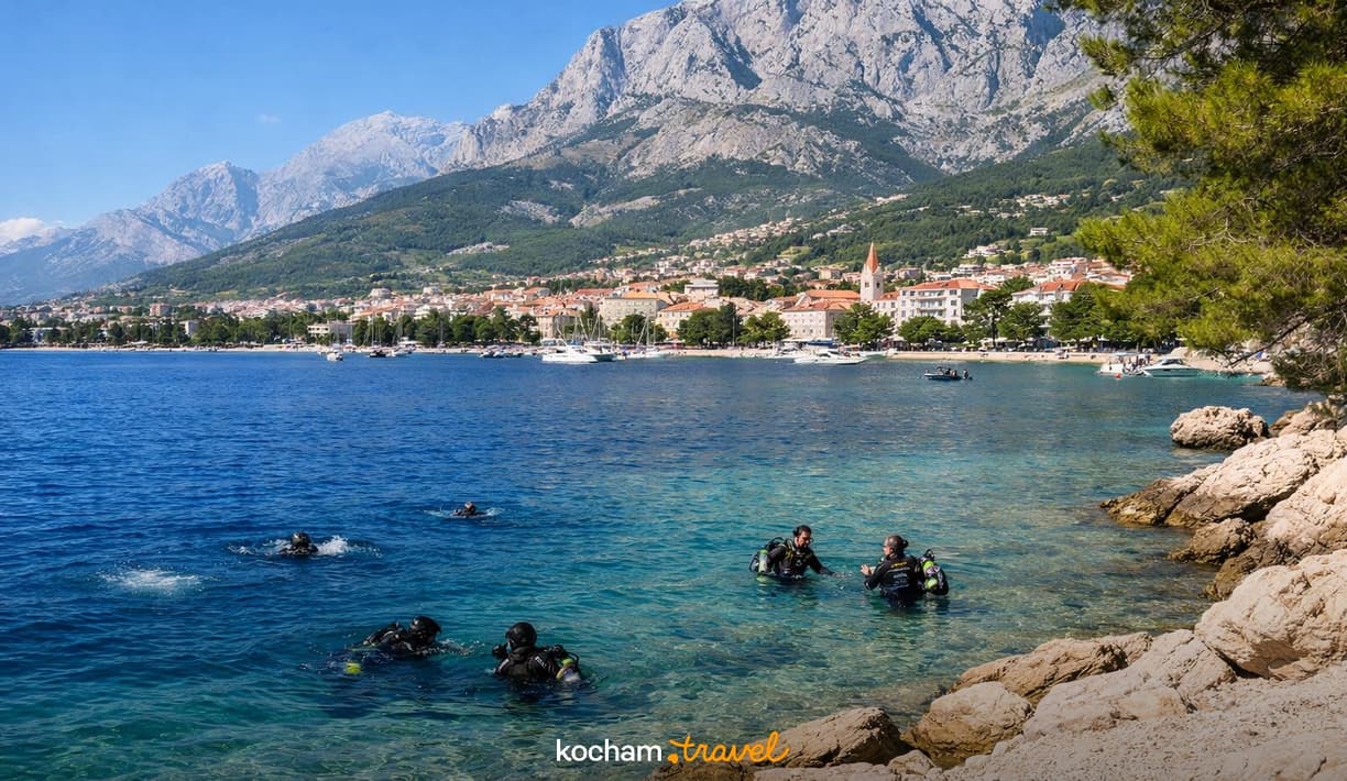 Ilustracja do tematu: Jak zaplanować wakacje do: Makarska, Chorwacja dla miłośników nurkowania?