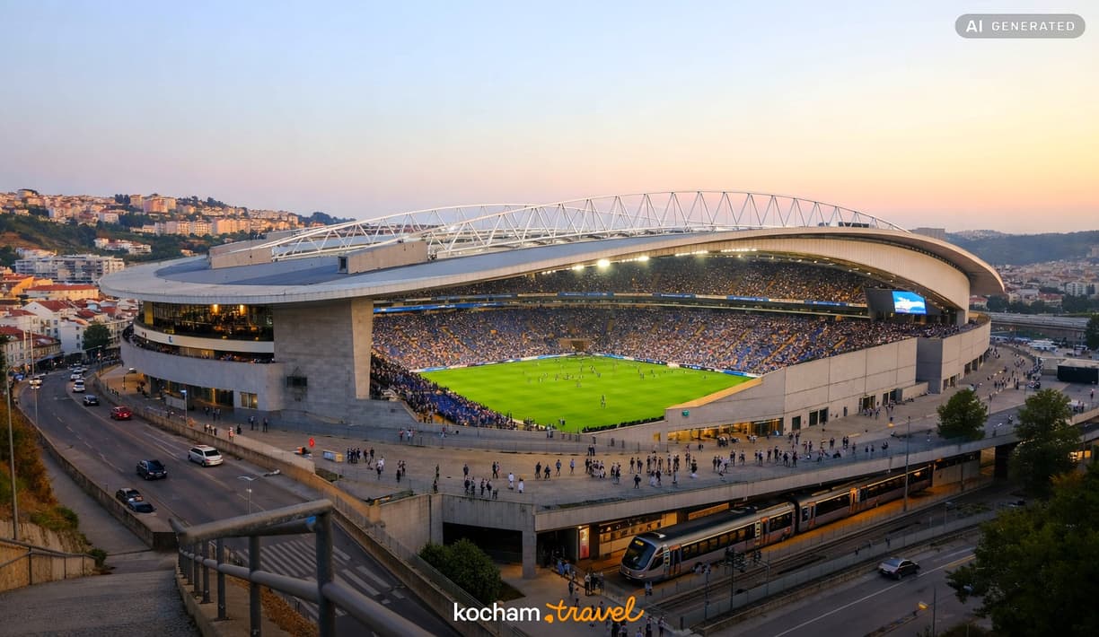 Ilustracja do tematu: Portugalia. Jak samemu zorganizować wyjazd na mecz FC Porto? Bilety na Estádio do Dragão i lokalna logistyka.