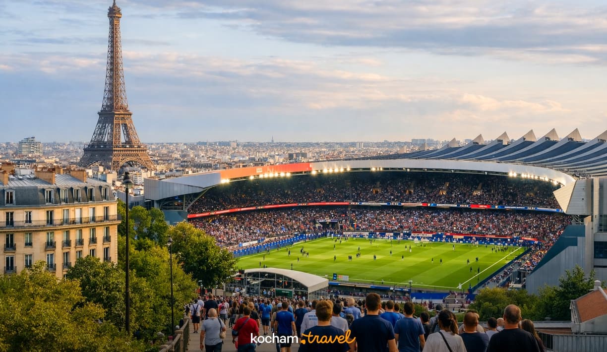 Ilustracja do tematu: Francja. Wyjazd na mecz PSG na Parc des Princes: jak samodzielnie kupić bilety i zaplanować piłkarski weekend w Paryżu