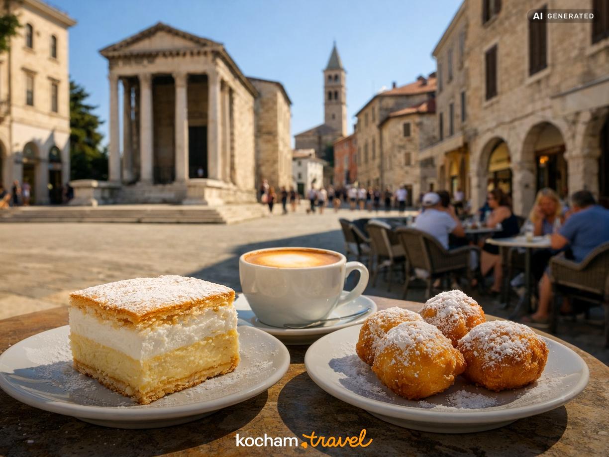 Gdzie na deser i kawę w historycznym centrum? w Pula