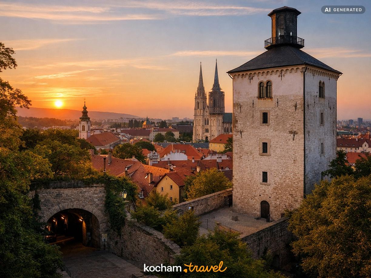 Zagrzebskie parki, wieże i tajemnicze podziemia w Zagrzeb