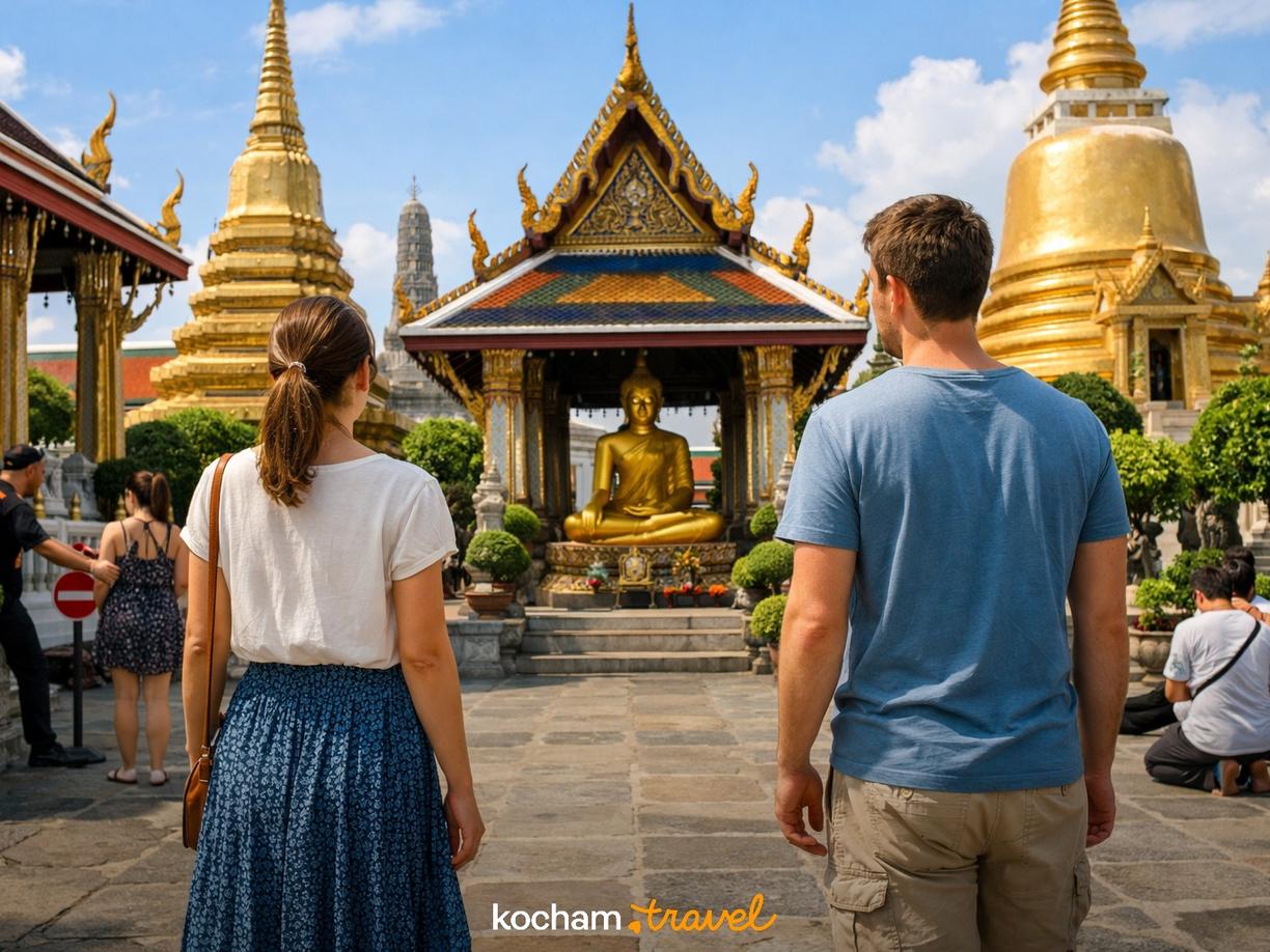 Zasady ubioru w tajskich świątyniach w Bangkok