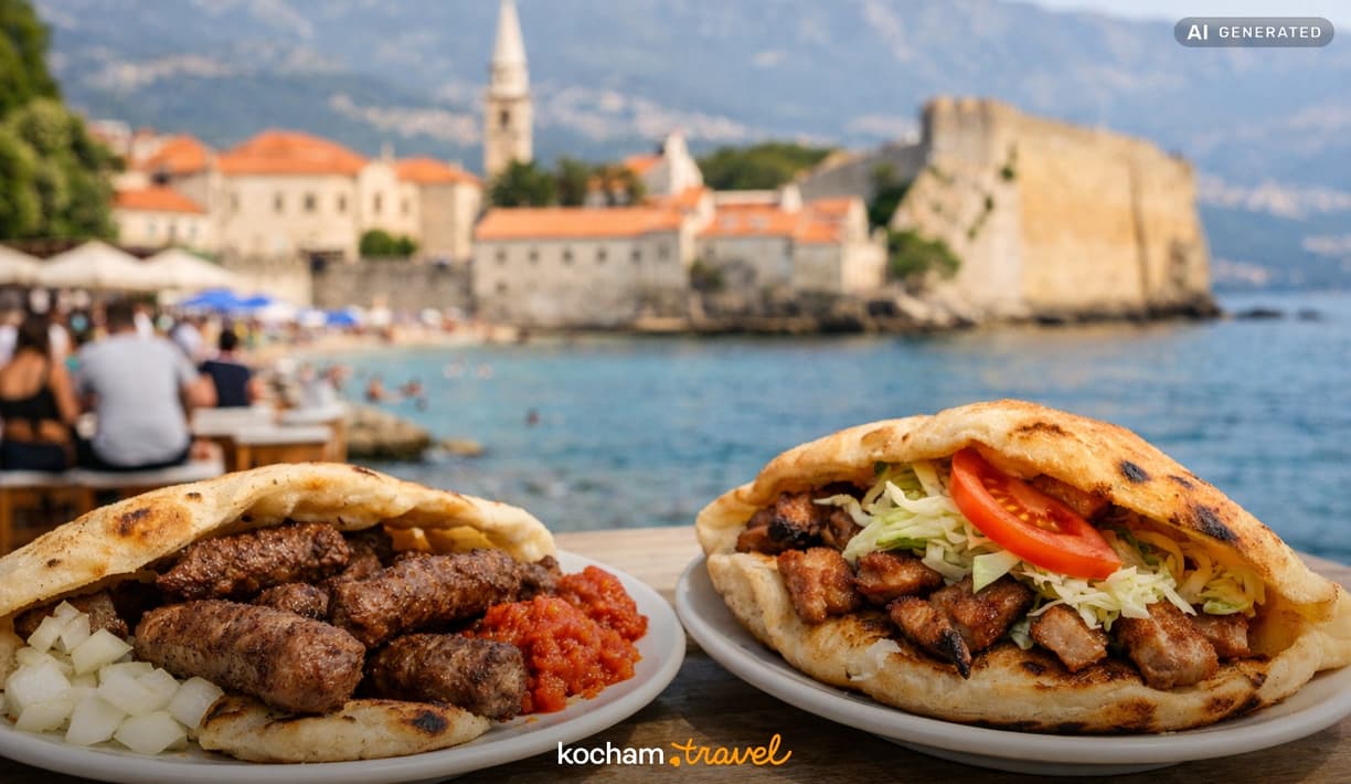 Ilustracja do tematu: Budva: gdzie zjeść — lokalne klasyki i street food?