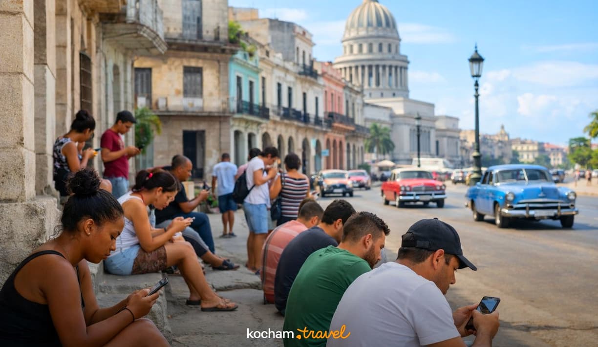 Ilustracja do tematu: Kuba. Ile kosztuje dostęp do internetu w Hawanie? Ceny kart ETECSA i Wi-Fi w 2026 roku