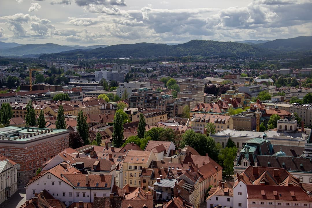 Piękny widok na miasto Pilzno