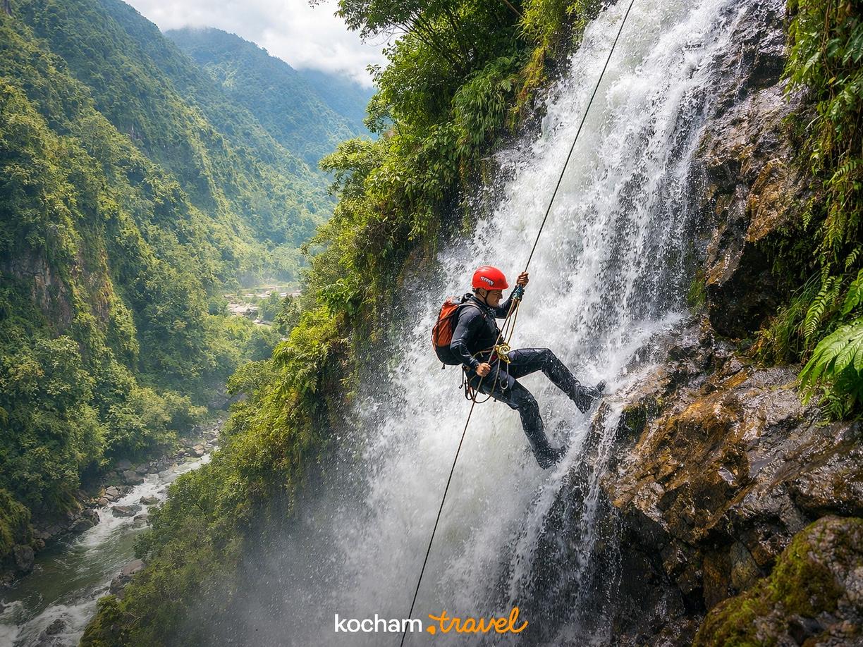 Canyoning (Wodospady na Wyciągnięcie Ręki) w Baños