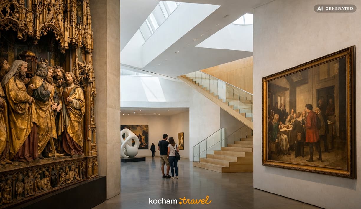 Ilustracja do tematu: City break z Warszawy: belgijskie Leuven - sztuka dawna i współczesna w niezwykłych wnętrzach M-Museum.