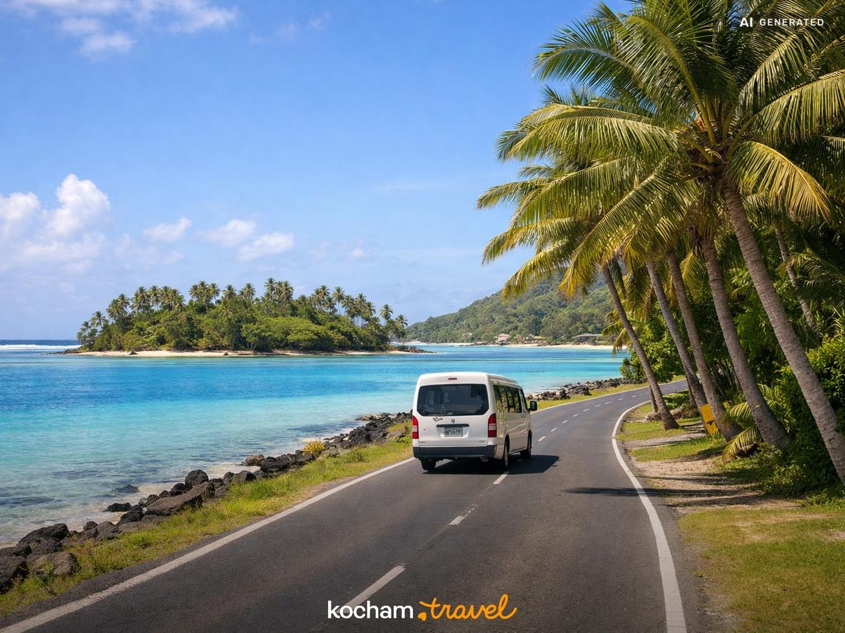 Transfer z lotniska Rarotonga na plażę Muri Beach w Muri Beach
