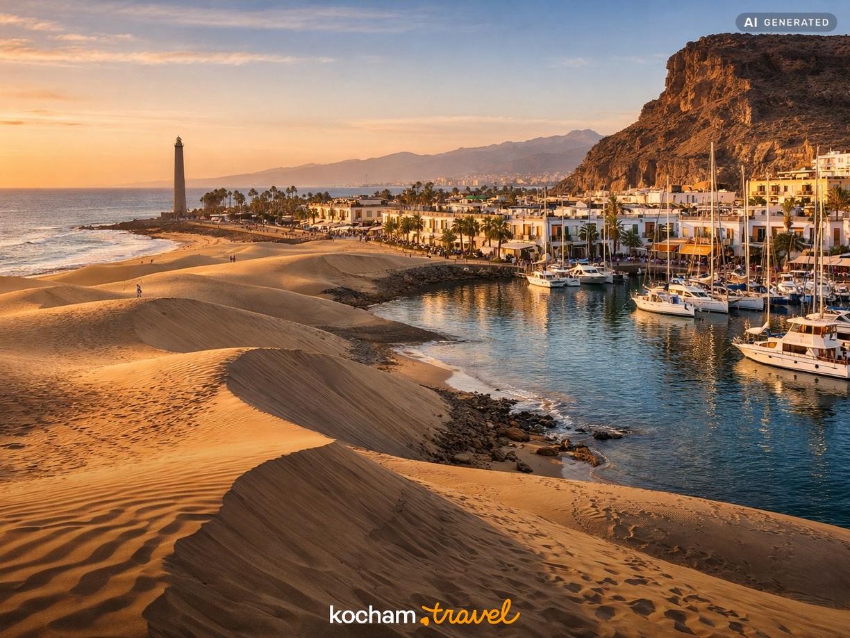 Dzień 2: Spektakularne wydmy i urokliwe porty w Gran Canaria