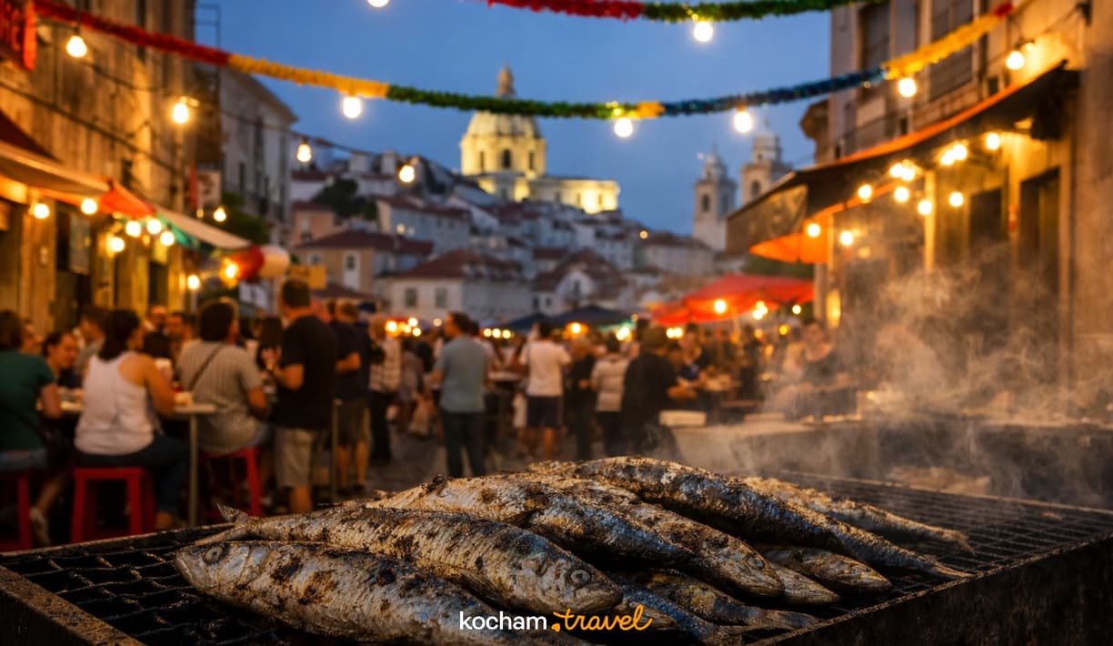 Ilustracja do tematu: Portugalia. Festas de Lisboa: jak samodzielnie zaplanować wyjazd na czerwcowe święto sardynek?