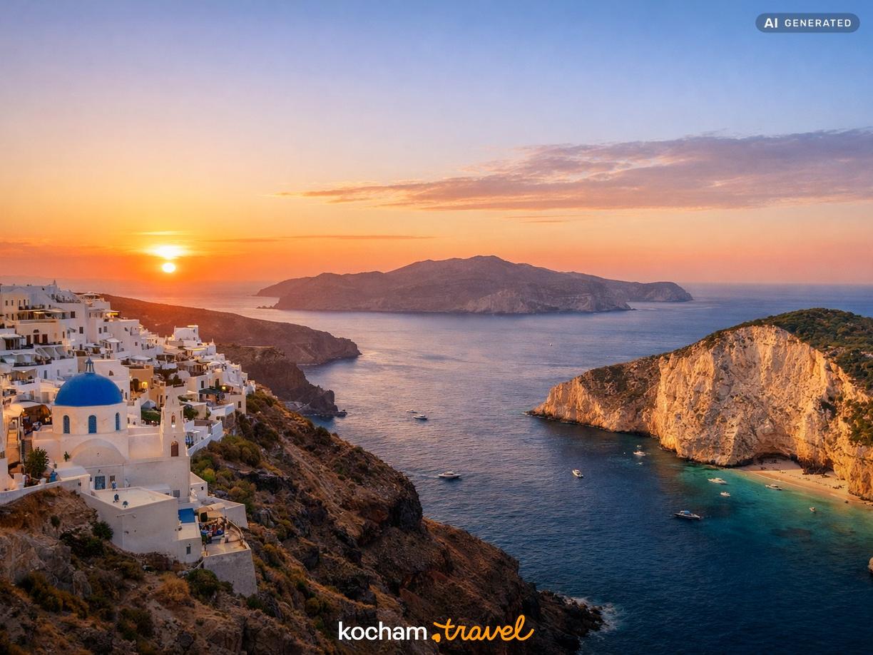 Wyspy Greckie: Santorini, Kreta i Zakynthos w Grecja