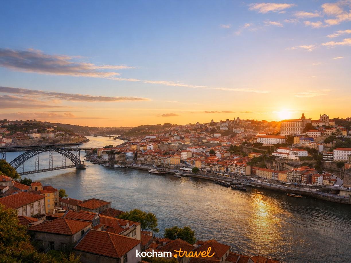 Vila Nova de Gaia – Widoki na rzekę i zachody słońca w Porto
