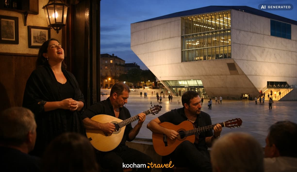 Ilustracja do tematu: City break z Warszawy: Porto - wieczór z muzyką fado i zwiedzanie niezwykłej Casa da Música w Portugalii.