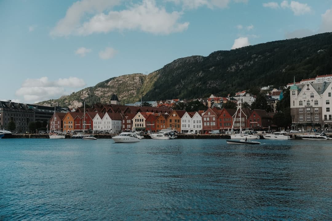Widok z Góry Fløyen na Bergen