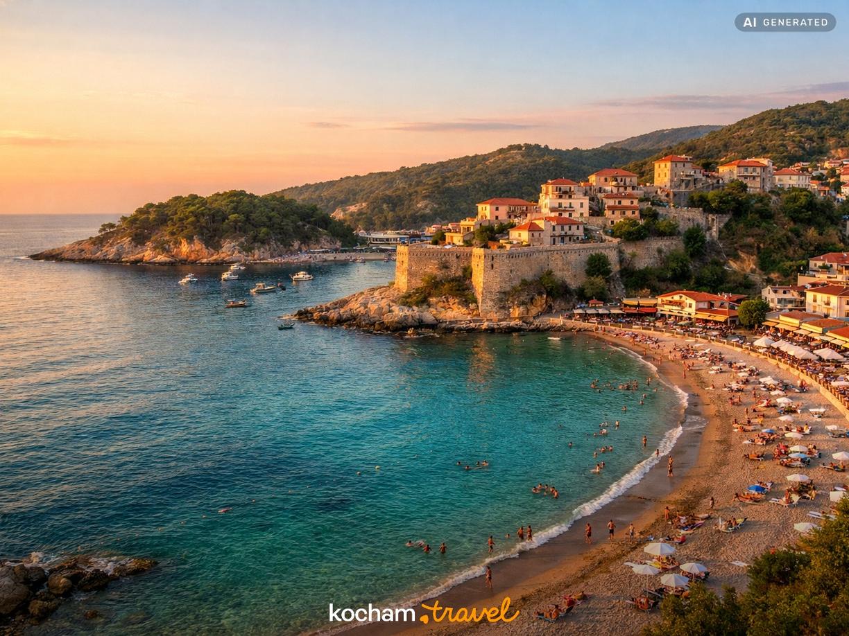 Mała Plaża i Zatoka Molja w Ulcinj