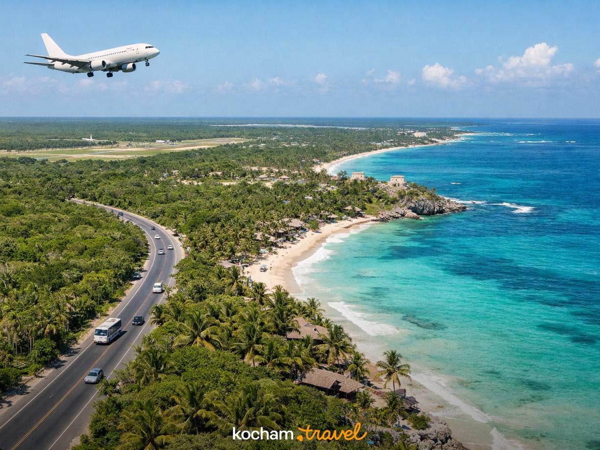 Krok 2: Loty i transport – Jak dotrzeć i poruszać się po Tulum? w Tulum