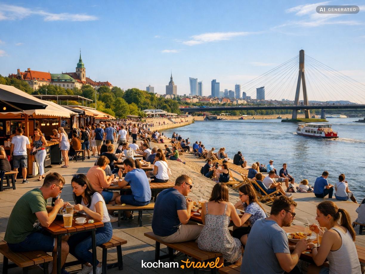Jedzenie na świeżym powietrzu i rynki w Warszawa