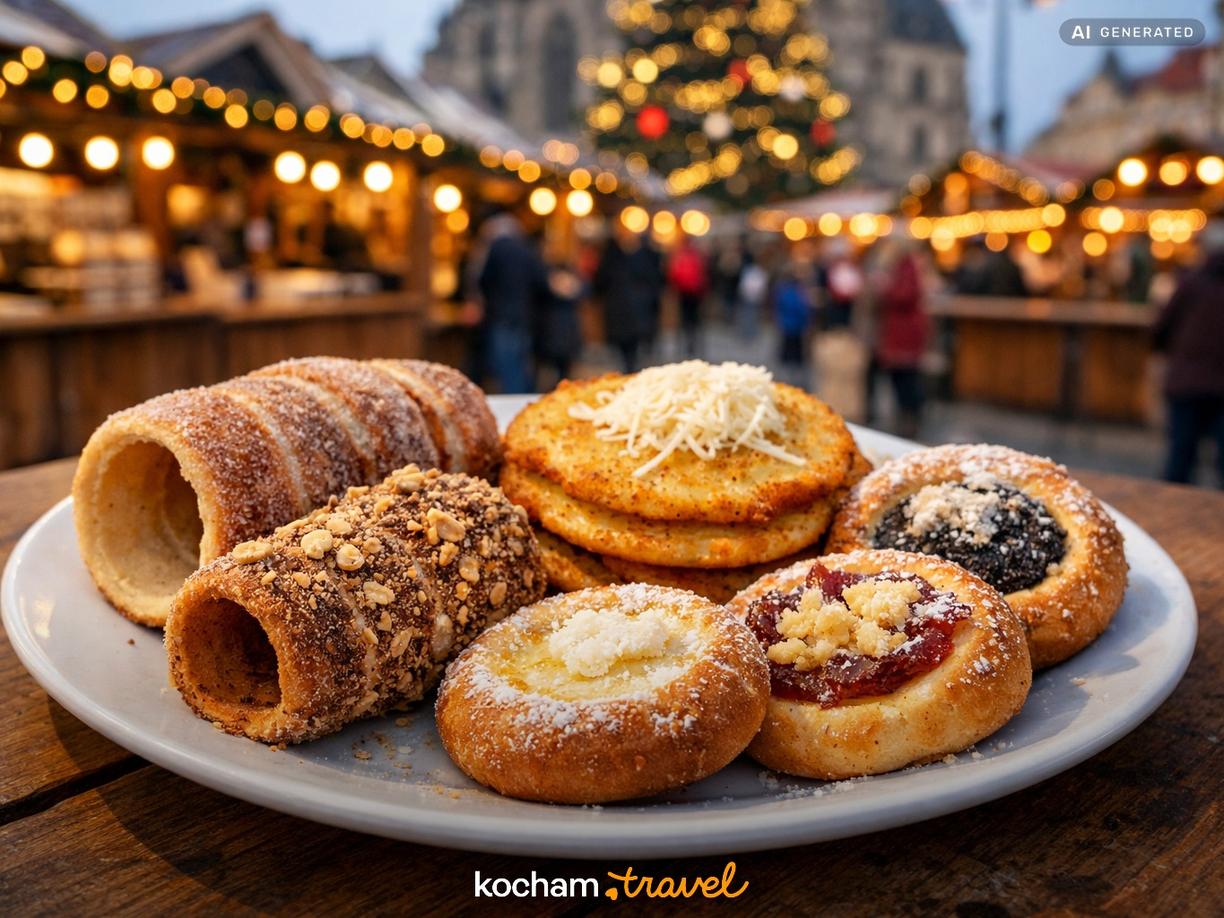 Czeskie przysmaki jarmarkowe na rozgrzewkę w Pilzno
