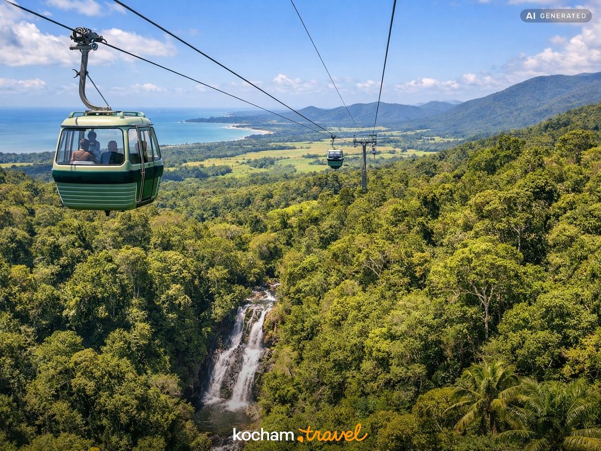 Skyrail Rainforest Cableway – dżungla z lotu ptaka w Cairns
