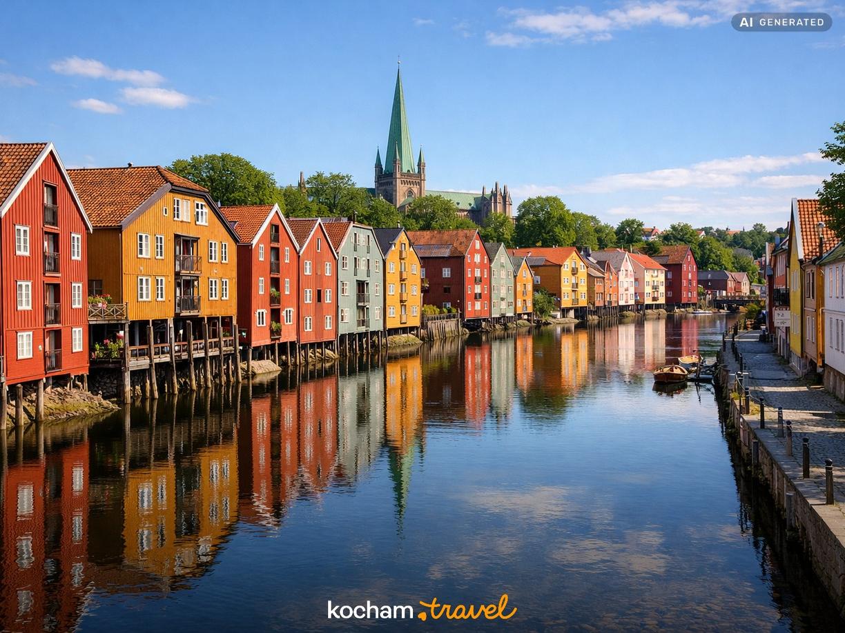 Bakklandet – Romantyczna dusza Trondheim w Trondheim