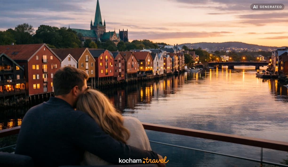 Ilustracja do tematu: Gdzie nocować w Trondheim w Norwegii na romantyczny weekend we dwoje?