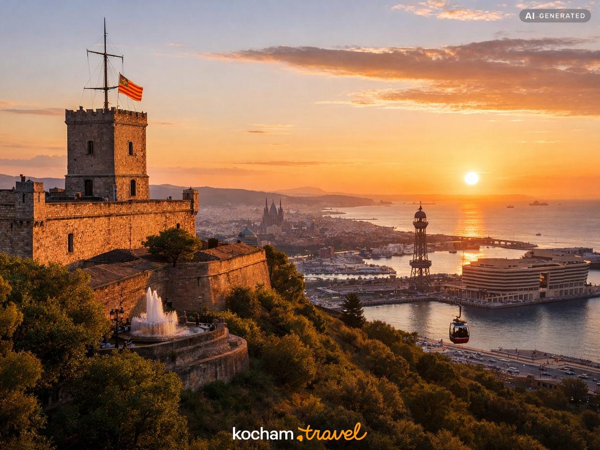 Wzgórze Montjuïc i jego atrakcje w Barcelona