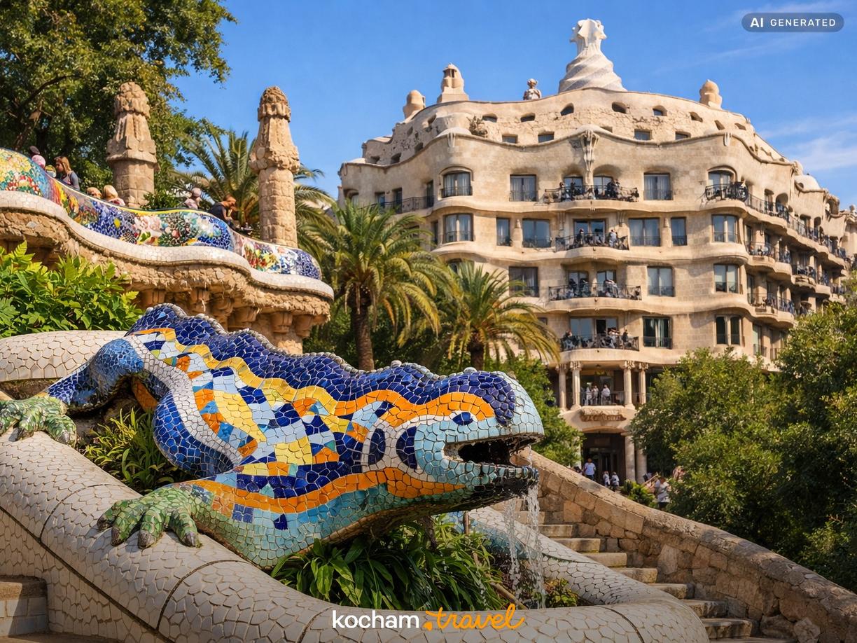Magia Gaudiego: Park Güell i Casa Milà w Barcelona