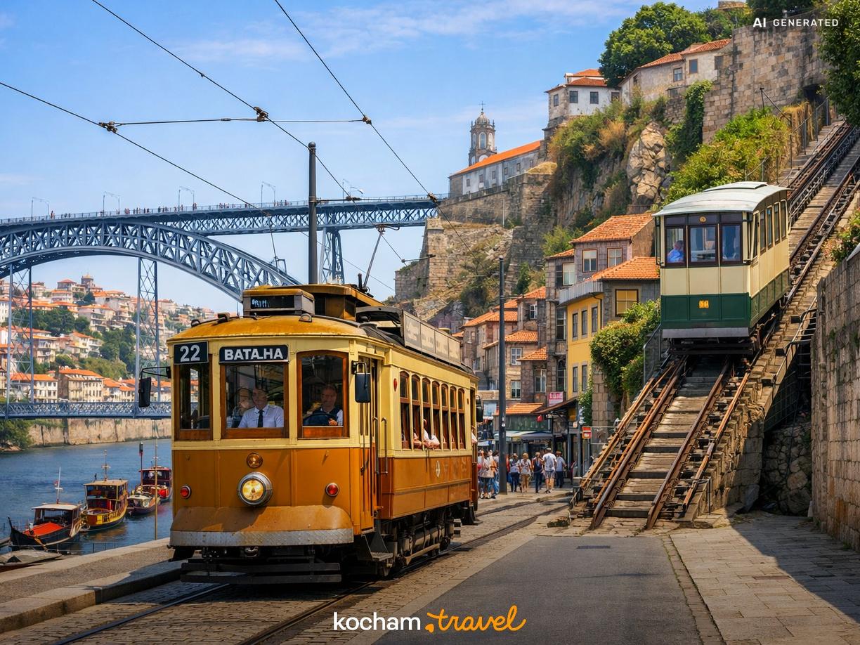 Plan zwiedzania Porto: Szlakiem zabytkowych tramwajów i kolejek w Porto