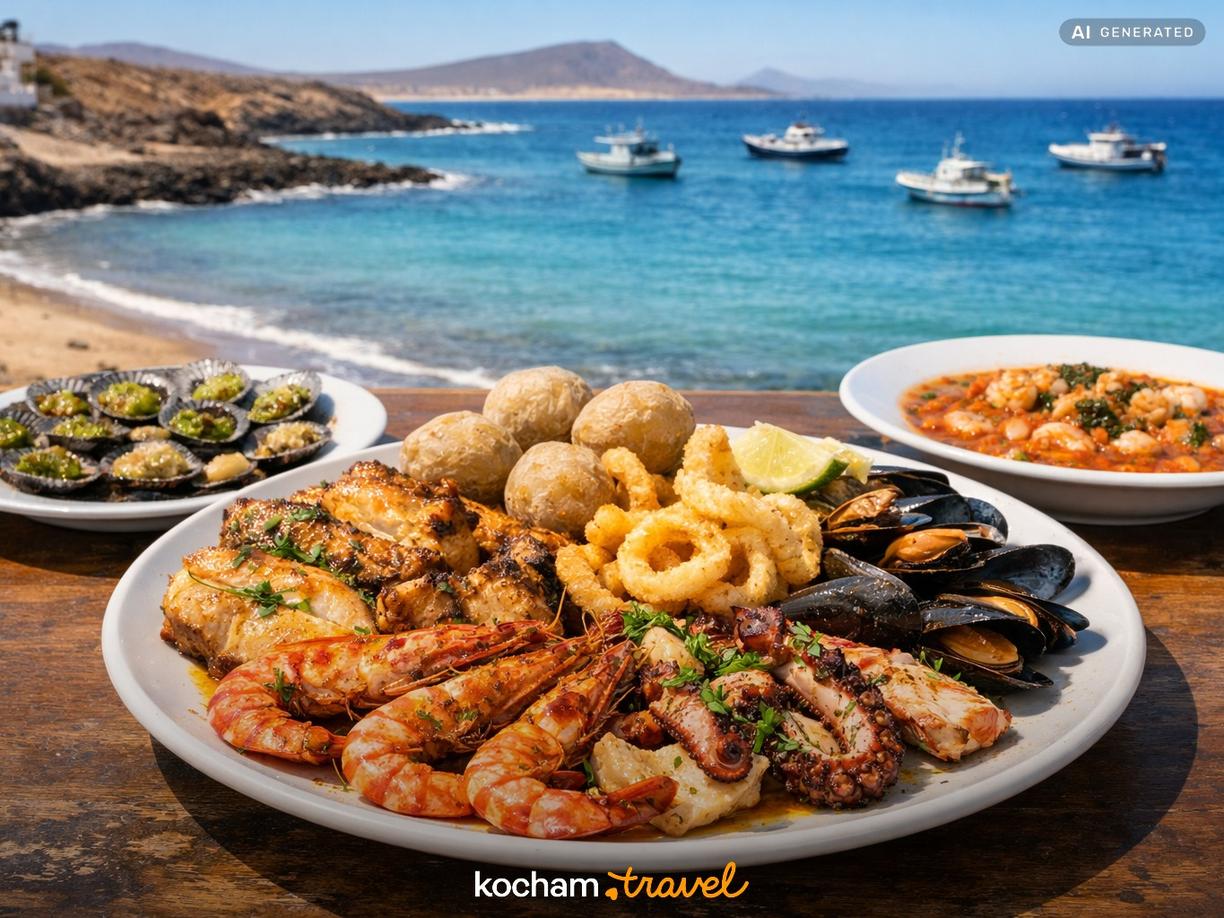 Owoce morza prosto z oceanu w Fuerteventura