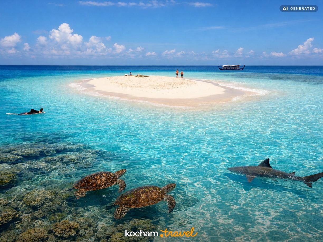 Dzień 2 - Całodzienna eksploracja oceanu i Sandbank w Atol Ari