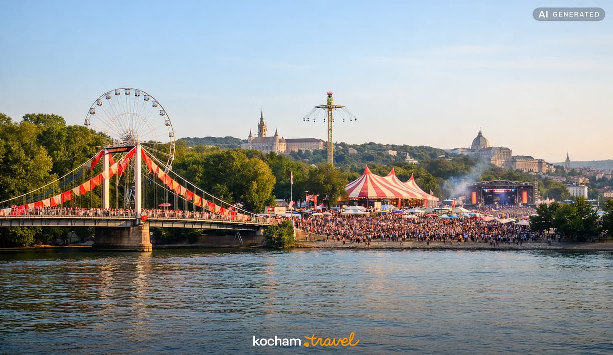 Ilustracja do tematu: Węgry. Jak samemu zorganizować wyjazd na sierpniowy Sziget Festival w Budapeszcie? Terminy, logistyka i zakup biletów.