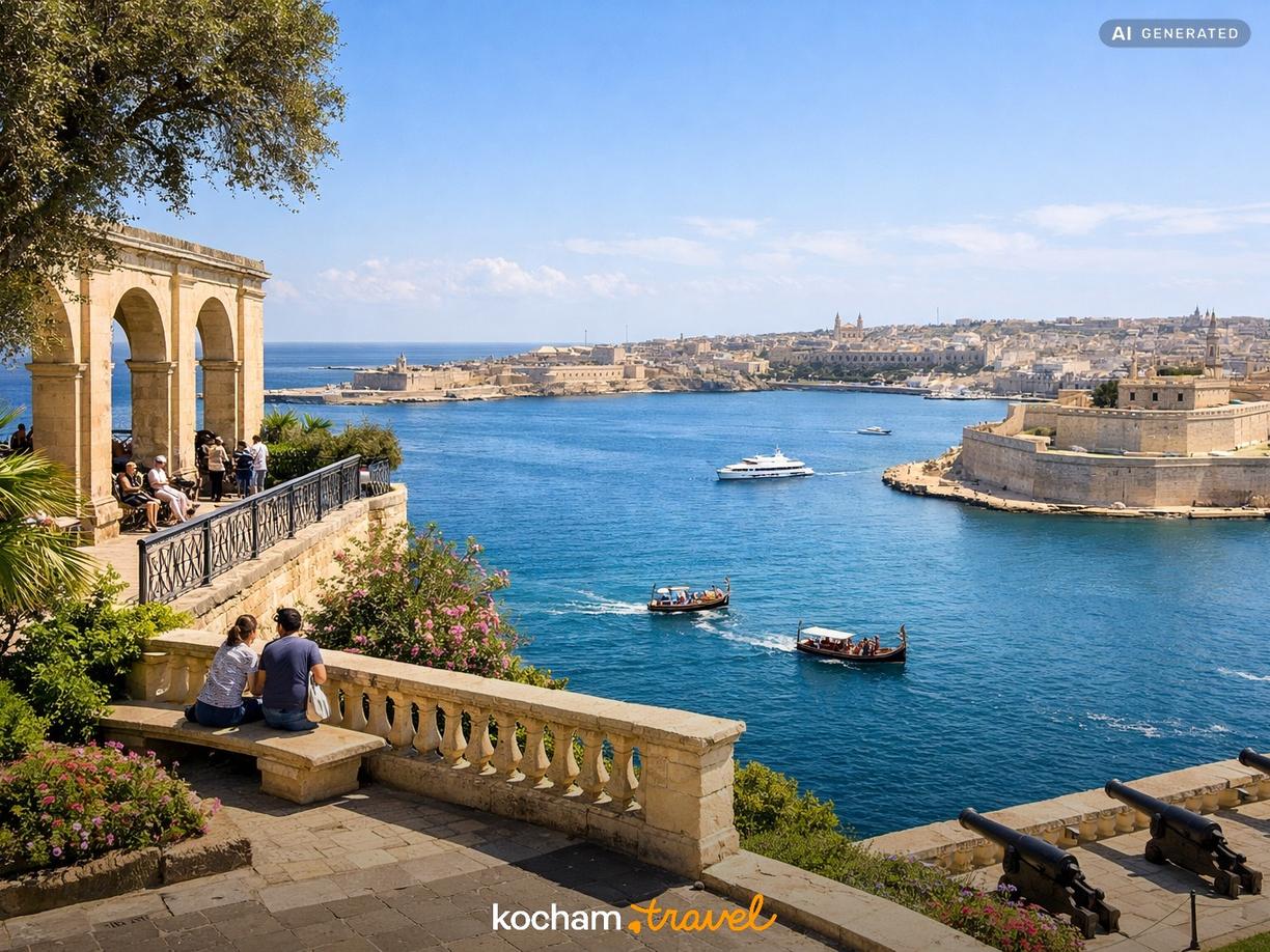 Wspaniałe widoki i relaks nad wodą w Valletta