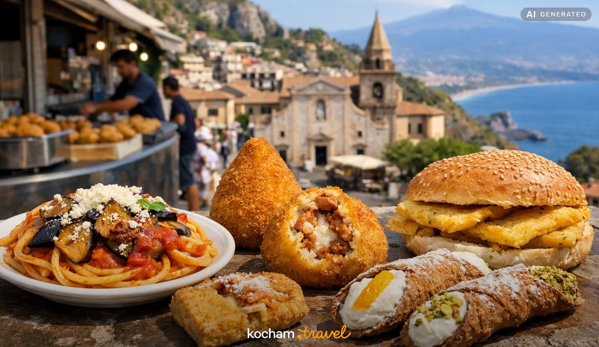 Ilustracja do tematu: Taormina: gdzie zjeść — lokalne klasyki i street food?