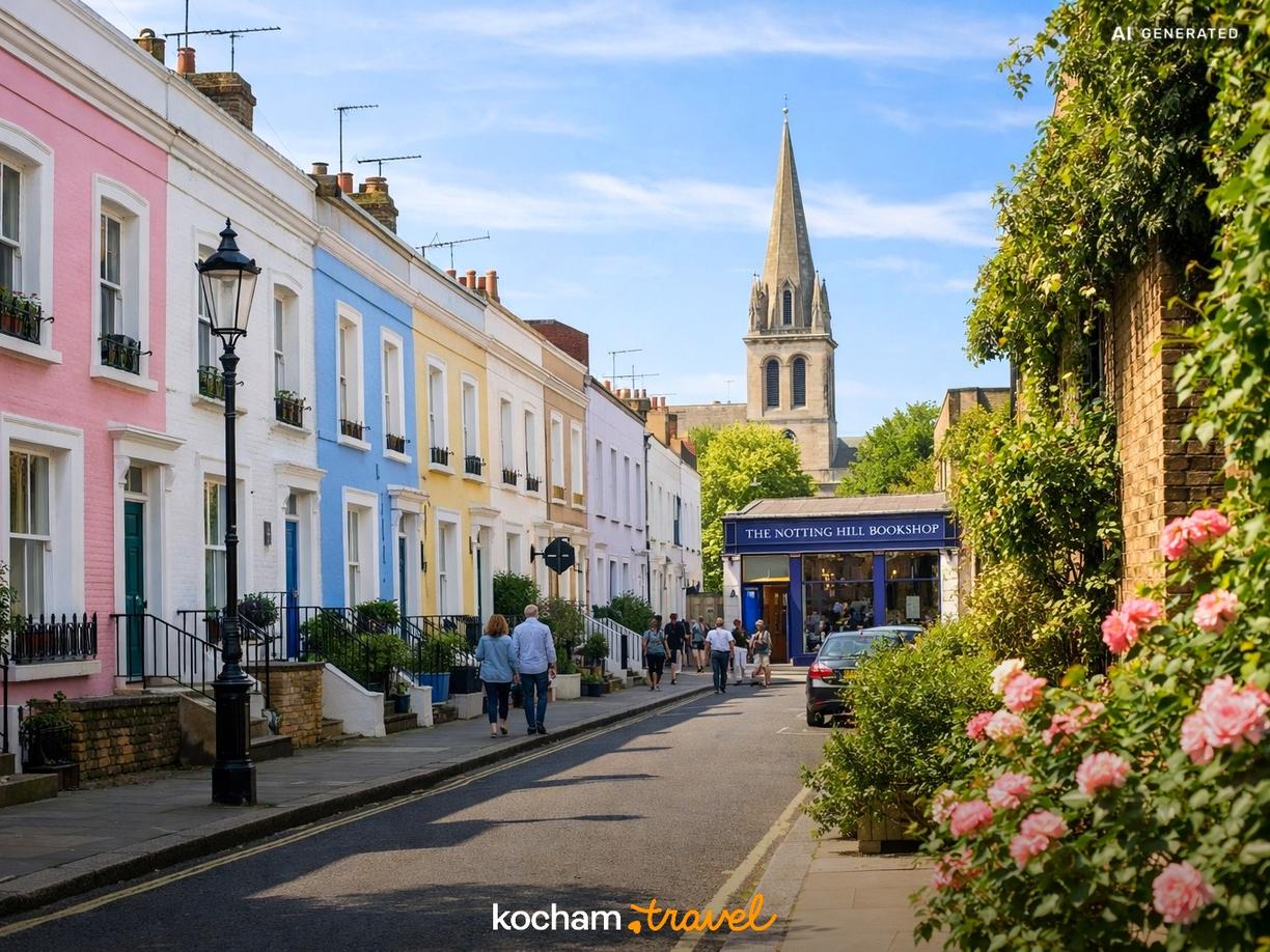 Komedie romantyczne i klasyka kina: Bridget Jones i Notting Hill w Londyn