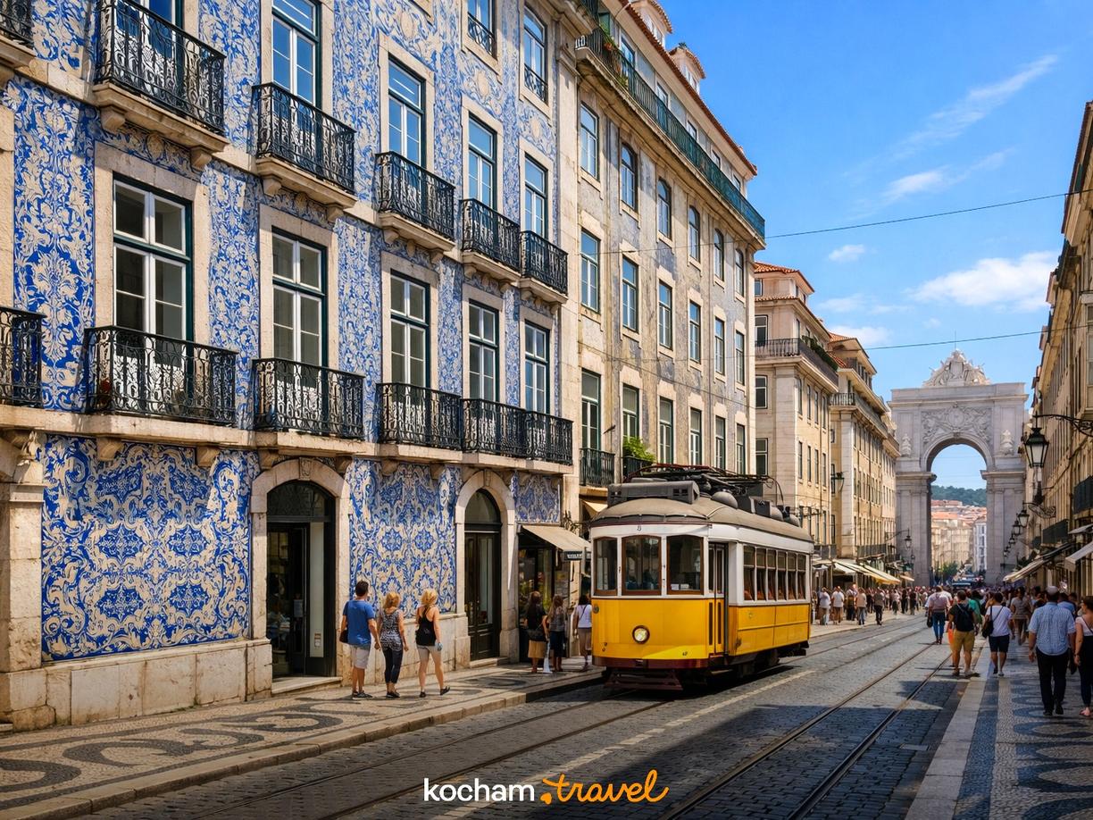Dzielnica Chiado i Baixa – elegancja i monumentalne wzory w Lizbona